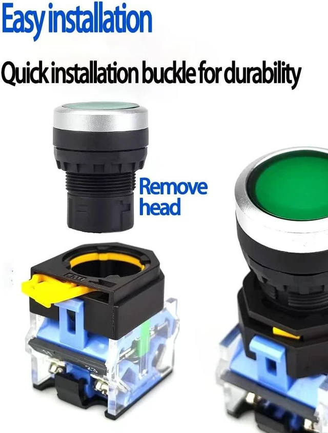 Alt view image 3 of 6 - Push Button Box Momentary Green Push Button Switch Box Weatherproof Push Button Switch Box