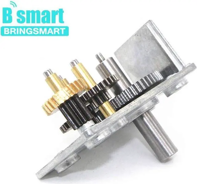 Alt view image 6 of 7 - BRINGSMART JGY-370 12V 10rpm DC Worm Gear Motor 12 Volt High Torque Engine Mini Turbine Worm 12V Reducer Electric Motor Self-Locking for DIY Mini Geared Motor (JGY-370 12V 10rpm)