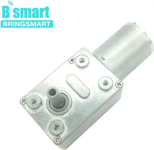 Alt view image 7 of 7 - BRINGSMART JGY-370 12V 10rpm DC Worm Gear Motor 12 Volt High Torque Engine Mini Turbine Worm 12V Reducer Electric Motor Self-Locking for DIY Mini Geared Motor (JGY-370 12V 10rpm)