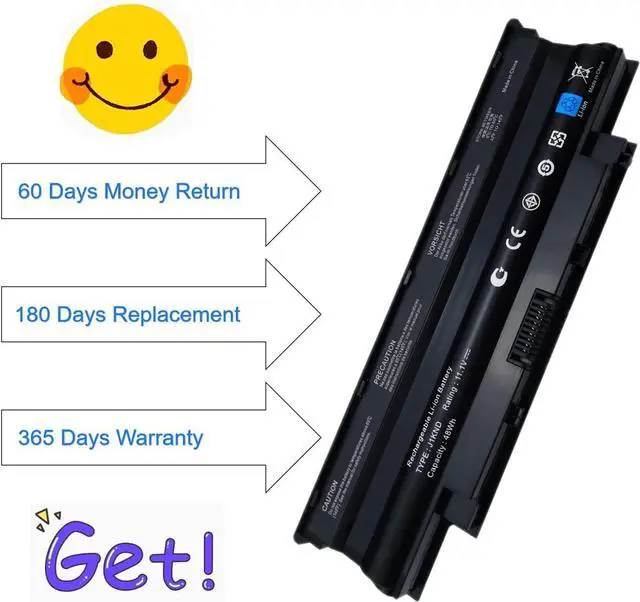 Alt view image 4 of 7 - J1KND Laptop Battery for Dell N5110 N5010 N5030 N5040 N5050 N7010 N7110 N4010 N4110 M5010 M5030 M5040 M5110 3420 3520 Vostro 3450 3550 3750 4T7JN 07XFJJ 04YRJH