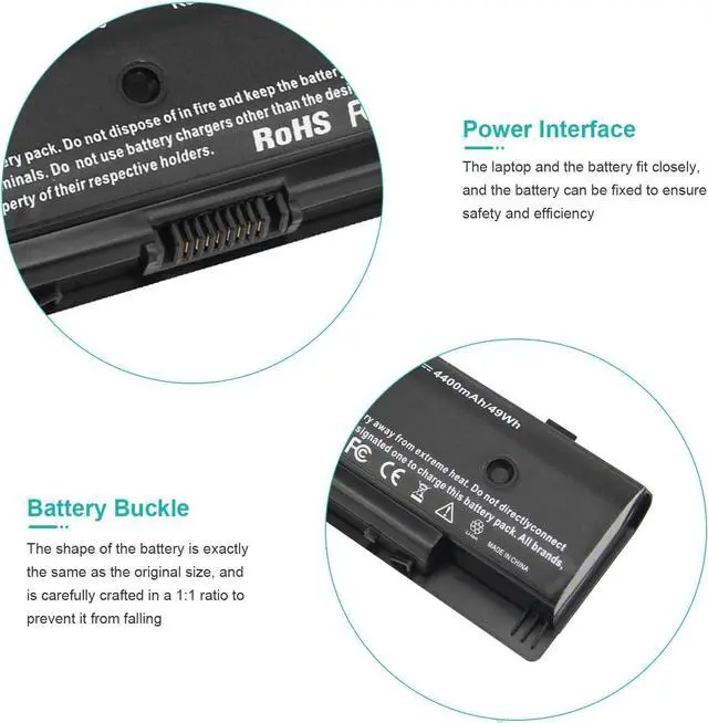 Alt view image 4 of 7 - Fancy Buying PI06 Laptop Battery for HP PI09 710416-001 710417-001, Envy 15 15T 17 Pavilion 14-E000 15-E000 15t-e000 15z-e000 17-E000 17-E100 17Z-E100