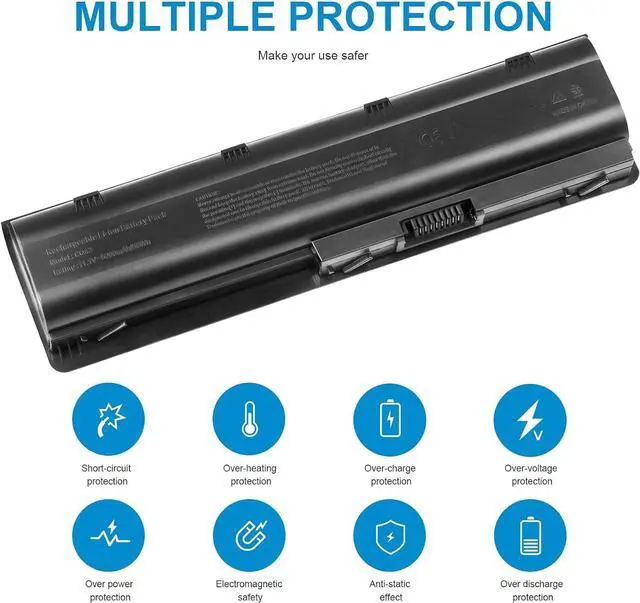 Alt view image 4 of 7 - New Spare Battery fit HP 593553-001 593554-001 636631-001 593550-001 593562-001 586007-851 HSTNN-Q62C HSTNN-CBOW HSTNN-IB0N HSTNN-IB0X -Futurebatt