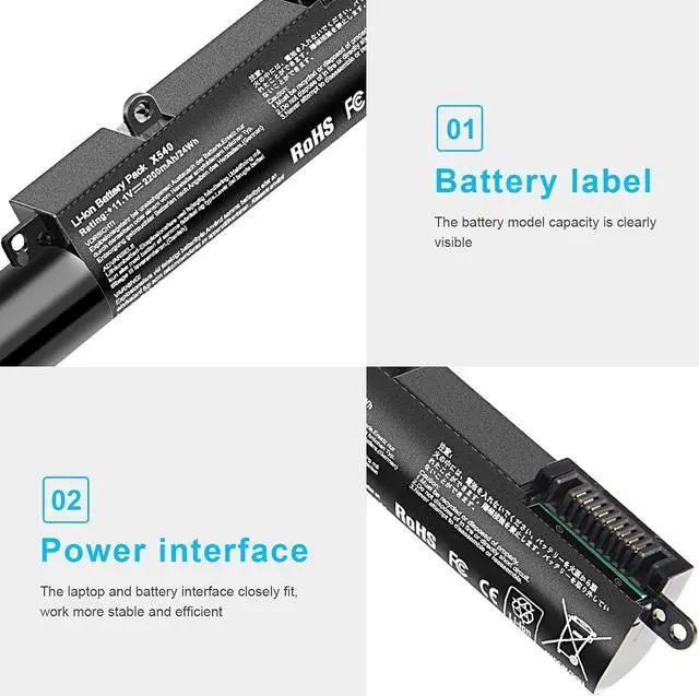 Alt view image 4 of 7 - Fancy Buying New A31N1519 Laptop Battery for ASUS X540 X540S X540SA R540SA X540L X540LJ X540LA-SI302 X540LA X540SC X540YA Series Laptop 3ICR19/66
