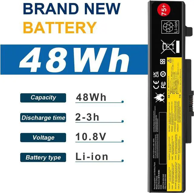 Alt view image 4 of 7 - Fancy Buying 75+ B590 E430 E530 E540 0A36311 Laptop Battery for ThinkPad E431 E435 E440 E445 E531 E535 E545 45N1048 45N1049 45N1043 45N1042