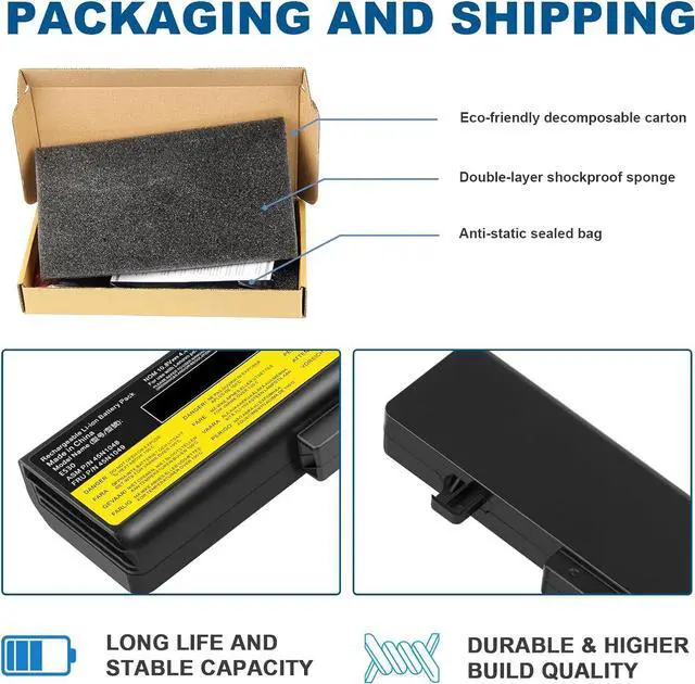 Alt view image 7 of 7 - Fancy Buying 75+ B590 E430 E530 E540 0A36311 Laptop Battery for ThinkPad E431 E435 E440 E445 E531 E535 E545 45N1048 45N1049 45N1043 45N1042