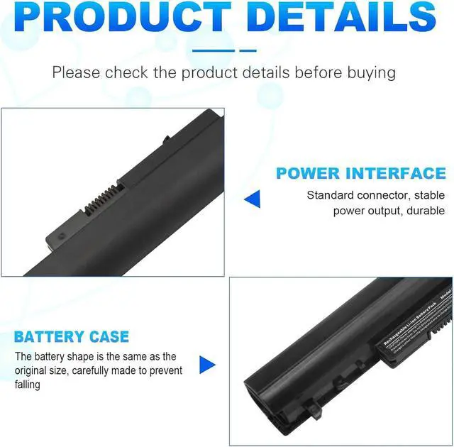 Alt view image 3 of 7 - Fancy Buying Laptop Battery for HP Spare 776622-001 728460-001 TPN-Q130 14-Y 15-F Series 15-F272WM High Performance Battery - New
