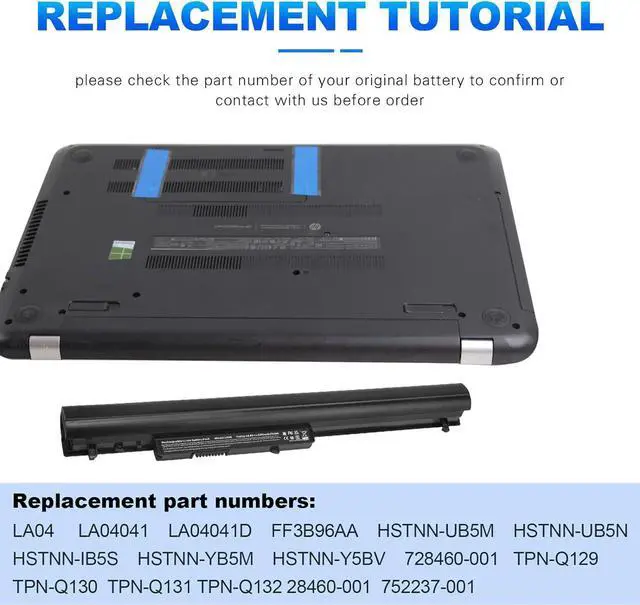 Alt view image 7 of 7 - Fancy Buying Laptop Battery for HP Spare 776622-001 728460-001 TPN-Q130 14-Y 15-F Series 15-F272WM High Performance Battery - New