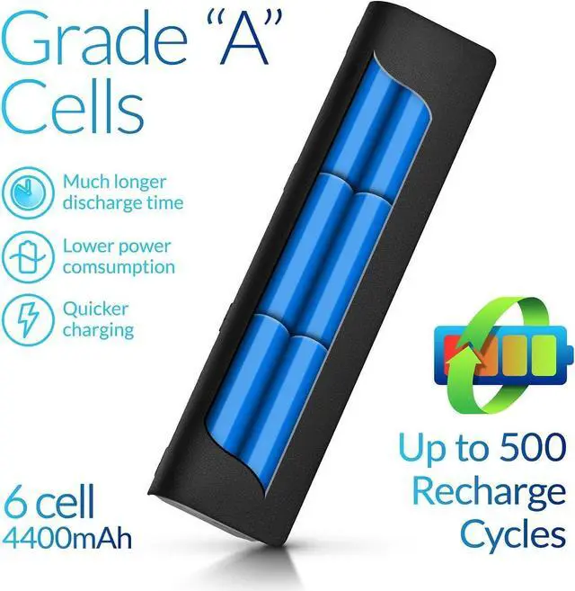 Alt view image 3 of 7 - NinjaBatt Battery for Toshiba PA5024U-1BRS PA5026U-1BRS PABAS260 PABAS262 PA5023U-1BRS PA5025U-1BRS Satellite S855 C855 C850 P850 L850 L855 High Performance [6 Cells/4400mAh/48wh]