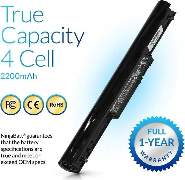 Alt view image 4 of 7 - NinjaBatt Battery for HP 695192-001 VK04 15-B142DX 14-B109WM HSTNN-YB4D 15-B129WM 694864-851 14-C050NR 15-B119WM 14-B120DX 15-B123CL 14-B015DX 14-B019US High Performance [4 Cells/2200mAh/32Wh]