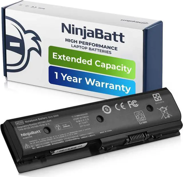 Main image of NinjaBatt Battery for HP 699468-001 671731-001 M006 MO06 MO09 672412-001 M6-1105DX HSTNN-YB3N HSTNN-LB3N M6-1205DX HSTNN-UB3N M7-1015DX M009 TPN-W106 - High Performance [6 Cells/4400mAh/49Wh]