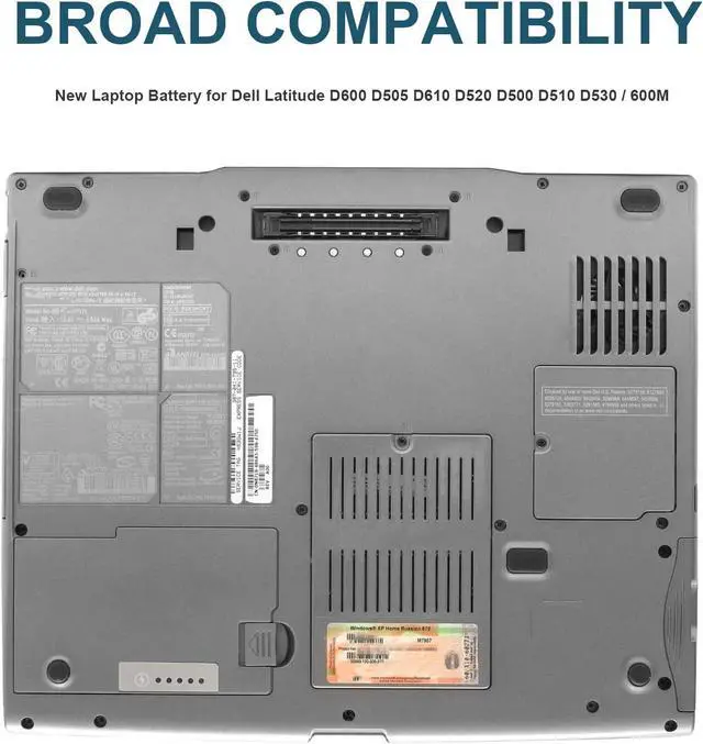 Alt view image 4 of 7 - Fancy Buying Latitude D600 Laptop Battery for Dell Latitude D505 D610 D520 D500 D510 D530 / 600M, fits P/N C1295 6Y270 3R305-12 Months Warranty (6 Cells 11.1V 5200mAh)