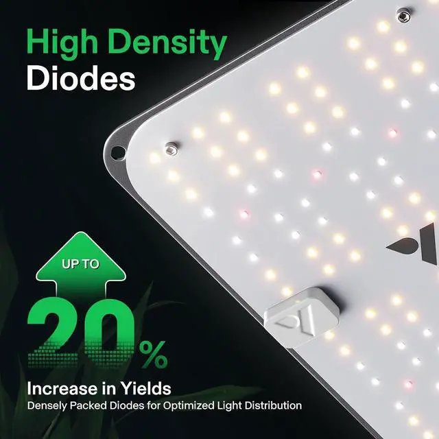 Alt view image 4 of 6 - VS1000E LED Grow Light with  Diodes, Sunlike Full Spectrum Plant Light for Indoor Plants Seedling Veg and Bloom in 2x2/3x3 Grow Tents Greenhouses