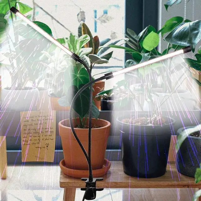 Alt view image 6 of 7 - GHodec Grow Light,Full Spectrum White 84 LED Clip Plant Lights for Indoor Plants Growing, 4/8/12H Timer & 5 Dimmable Levels