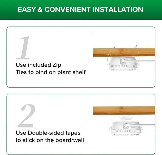 Alt view image 7 of 7 - SANSI Puck Grow Light, LED Plant Light for Indoor Plants Full Spectrum Grow Lamp 10W (150 Watt Equiv), Small Hanging Plant Lamp with Timer Auto On Off 4 8 12 Hrs, 4-Level Dimmable for Plant Shelf