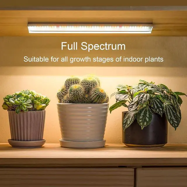 Alt view image 2 of 7 - FOXGARDEN- Grow Light, Full Spectrum Plant Light Strip for Indoor Plants, 96 LED Bright Grow Lamp with Auto On/Off Timer 4/8/12H, 4 Dimmable Brightness
