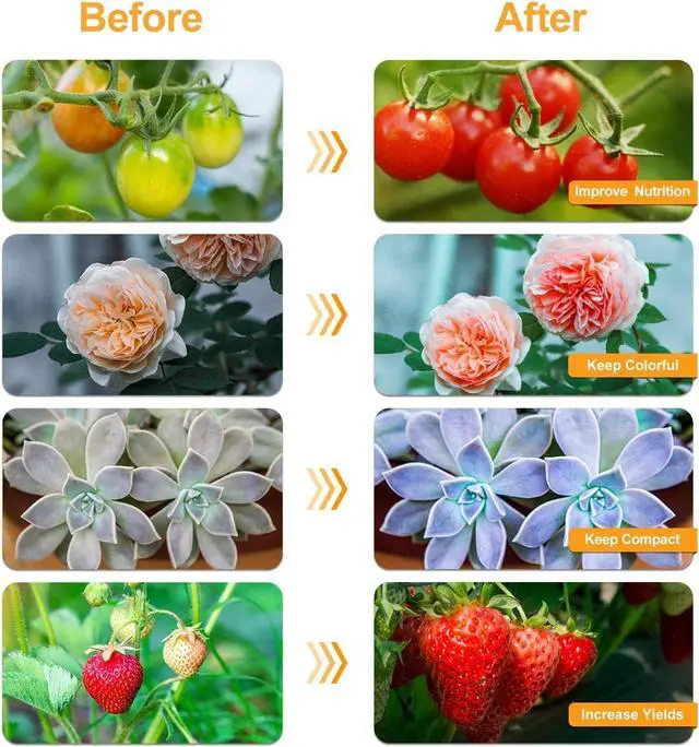 Alt view image 5 of 7 - bseah Grow Light Plant Lights for Indoor Plants, Full Spectrum Plant Grow Lights, 10 Dimmable Levels Auto ON & Off with 3/9/12H Timer