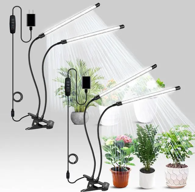 Main image of Plant Grow Light for Indoor Plants,Led Grow lamp (2 Head 2 Pack)