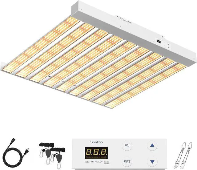 Main image of 2024 New SPF4000 PRO 400W LED Grow Light 5x5ft Coverage with Veg & Bloom Dimmer Timer Full Spectrum Grow Lamps for Indoor Plants Seeding Flowering LED Plant Light Fixture