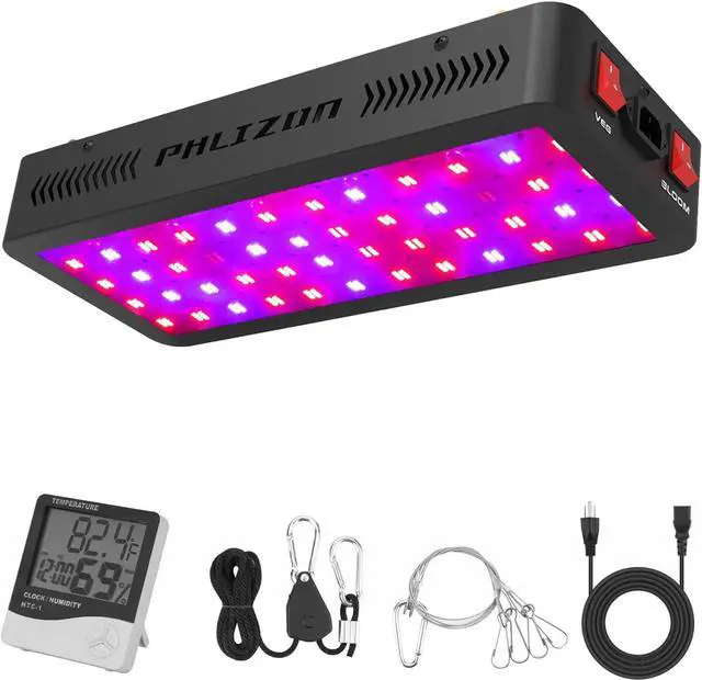 Main image of Phlizon Upgraded 600W LED Plant Grow Light with SMD LEDs Full Spectrum Plants Light Double Switch Grow Led for Indoor Plants Veg and Flower- 600W (600W)