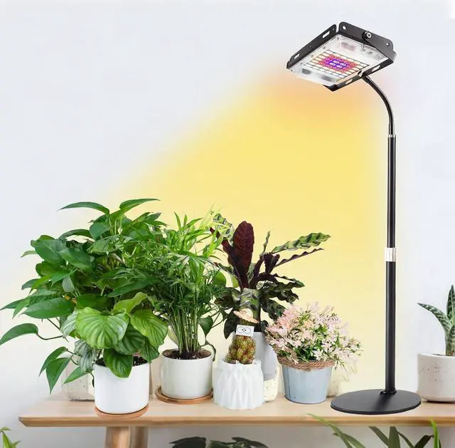 Alt view image 6 of 7 - LBW Grow Light for Indoor Plants, Full Spectrum Desk LED Plant Light, Small Grow Lamp with On/Off Switch, Height Adjustable, Flexible Gooseneck, Ideal for Indoor Growth