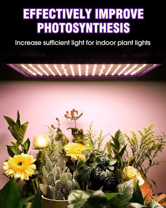 Alt view image 2 of 7 - HitLight LED Grow light with 288 US Patented LEDs, 2x2ft Coverage Dimmable Full Spectrum Plant Grow Lights for Indoor Plants Seeding Veg Flower Greenhouse Sunlike Growing Lamps, UL-Listed Driver, 120W