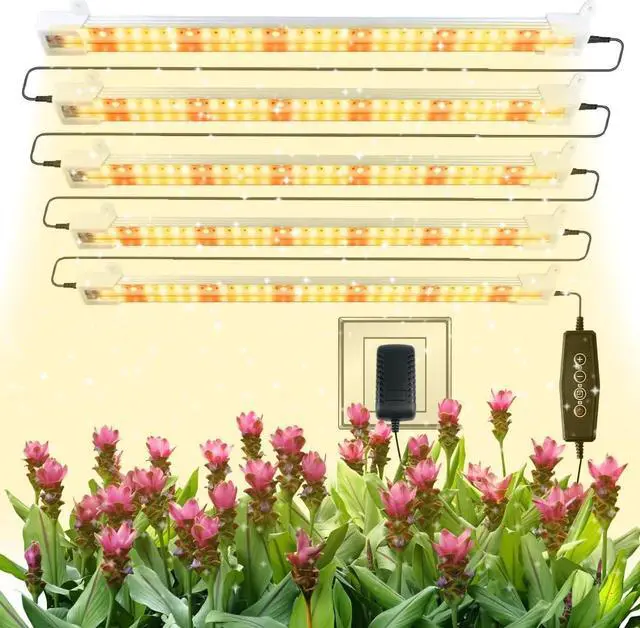Main image of Grow Light Strips, LED 150-Bulb 3500K Dimmable Full Spectrum Plant Growing Lamp Bars for Indoor Plants Hydroponic Veg Succulent Seedling, Daisy-Chain Design
