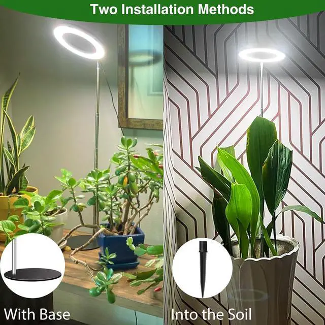 Alt view image 2 of 6 - Grow Lights for Indoor Plants Full Spectrum, 80 LEDs Plant Light for Indoor Plants, Height Adjustable Desktop Growing Lamp with Auto Timer 6/12/16Hrs, 3 Optional Spectrums,5 Brightness,2 Packs