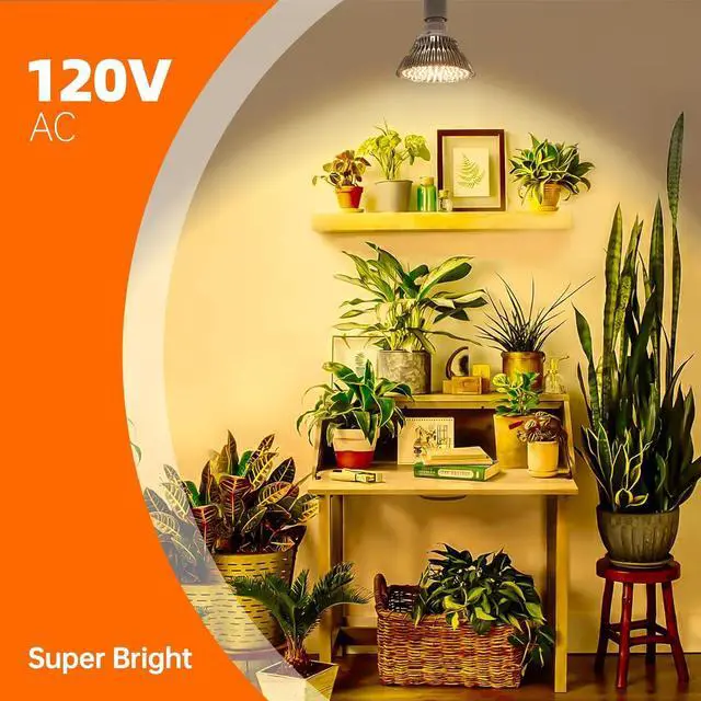 Alt view image 2 of 7 - LED Hanging Grow Light, Grow Light Bulb for Indoor Plants, 25W Full Spectrum Hanging Grow Light,3000K Plant Light Bulbs with 16.4FT Power Cord, Pendant Grow Lights for Indoor Plants, 1 Pack