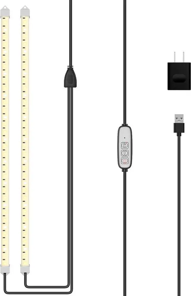 Main image of LED Grow Lights for Indoor Plants, Full Spectrum Plant Light Strip for Indoor Growing with Auto ON Off 3/6/12H Timer,108 LEDs, Dimmable, Ideal for Indoor Greenhouse Plant Shelf