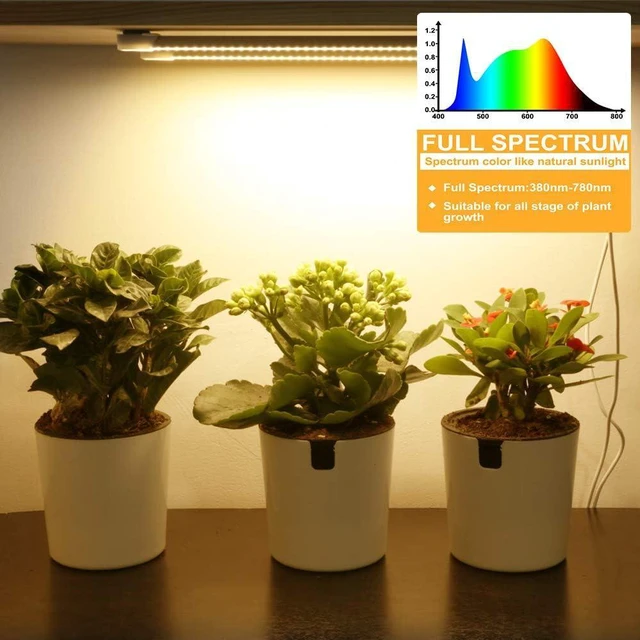 Alt view image 2 of 6 - LED Plant Grow Light Strip Full Spectrum for Indoor Plant with Timer