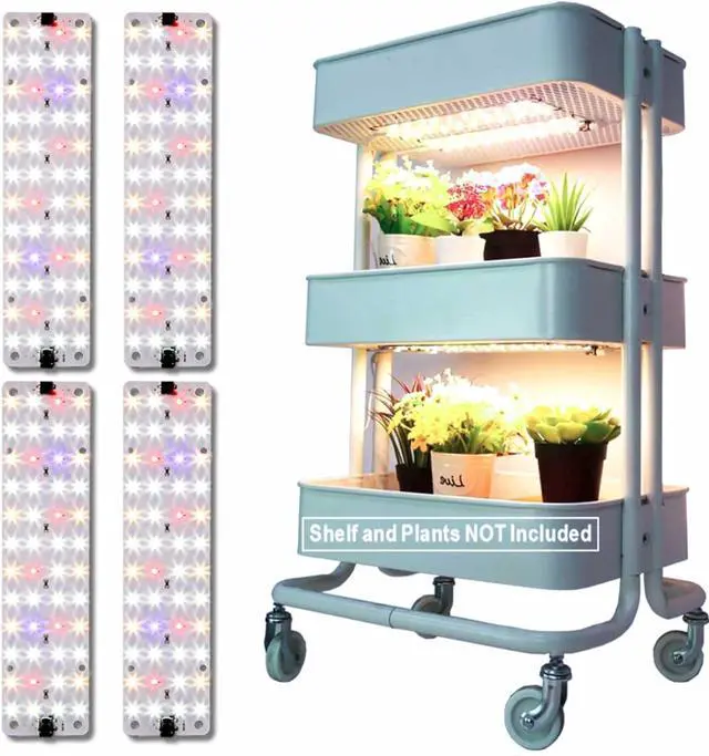Main image of DOMMIA Grow Lights, 40W Linkable Indoor Plant Light, Full Spectrum Grow Lights for Indoor Plants, 6/12/16H Timer, Dimmable Ultra-Thin Plant Lights for Indoor Growing Under Shelf/Cabinet