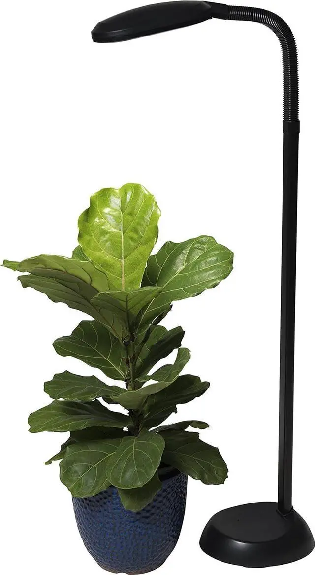 Alt view image 3 of 3 - AgroBrite Hydrofarm FLF27DF 27-watt CFL, Black Floor Plant Light