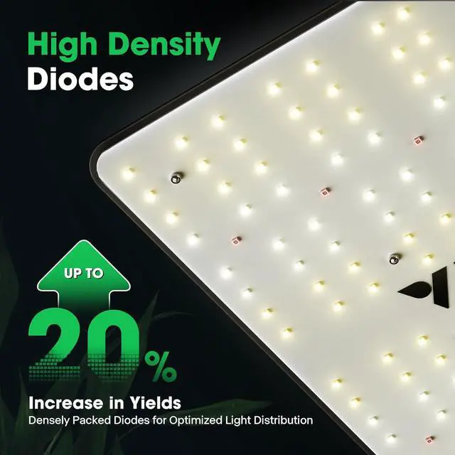 Alt view image 2 of 7 - VS1000 LED Grow Light with  LM301 Diodes & Sosen Driver Dimmable Lights Sunlike Full Spectrum for Indoor Plants Seedling Veg and Bloom Lamps for 2x2/3x3 Tent