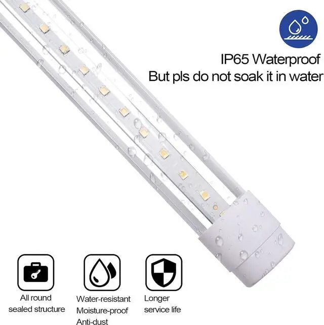 Alt view image 6 of 7 - JCBritw Desktop LED Grow Light Bar T8 2ft Plant Growing Lamp on Stand for Indoor Plants White Full Spectrum Adjustable Tabletop Plant Light for Seed Starting, Seedlings, Veg, Flower