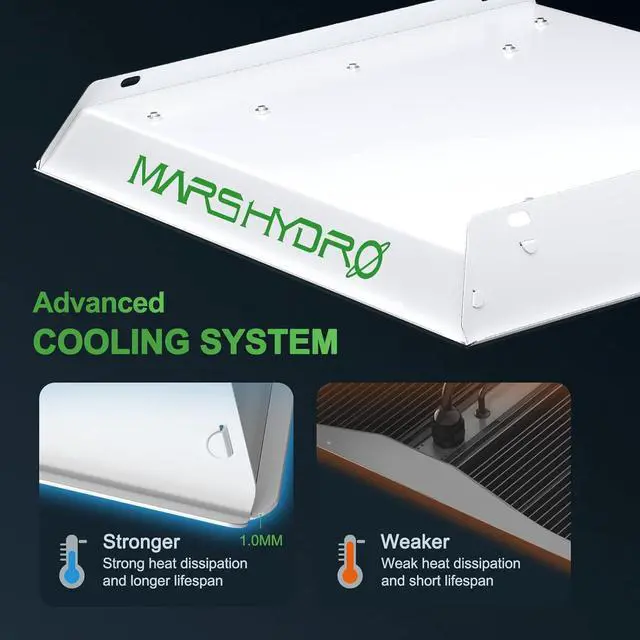 Alt view image 5 of 7 - TS600 100Watt LED Grow Light 2x2ft Coverage, New Diodes Layout Full Spectrum Growing Lamps for Hydroponic Indoor Plants Seeding Veg and Bloom Greenhouse Fixtures Four for 4x4'
