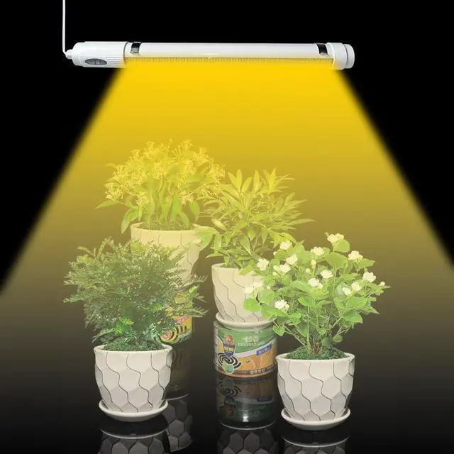 Alt view image 3 of 5 - Bright Solar Powered Grow Light with Batteries Full Spectrum Growing LED Lamp for Outdoor Indoor Greenhouse All Stage Plants Waterproof Hanging Sunlike Growth Lights, Auto On Off, (Upgraded)