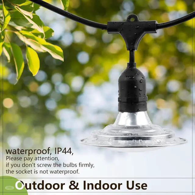 Alt view image 2 of 7 - Espird Outdoor Grow Light, Greenhouse String Grow Light, Waterproof Plant Growing Lamps, UL Certified LED Grow Lights for Greenhouse Garden, 21.3FT Full Spectrum Grow Light for Veg Seedling Flower
