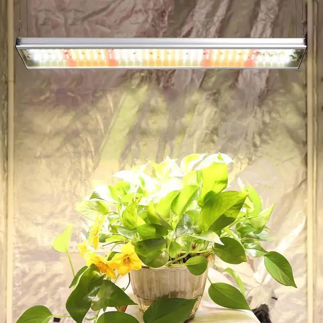 Alt view image 7 of 7 - CANAGROW CG-400 LED Grow Lights for Indoor Plants, Upgraded Full Spectrum Plant Light with 5000K 3000K Daylight + 660nm Red Hanging Growing Lamps for Seed Starting Seedlings Succulents Vegetable