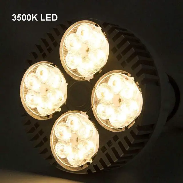 Alt view image 3 of 7 - CANAGROW LED Grow Light, 35W Full Spectrum Grow Light Bulb Plant Light for Indoor Plants, Growing Lamps for Hydroponics Greenhouse Succulent Houseplants Vegetable