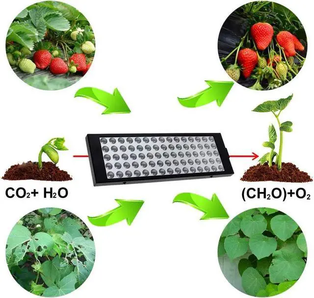 Alt view image 7 of 7 - LED Grow Lights for Indoor Plants Full Spectrum Panel Plant Light 100W LED Grow Lamp with IR&UV for Greenhouse, Hydroponic, Veg, Succulents, Seedlings and Flower (75Pcs LEDs)