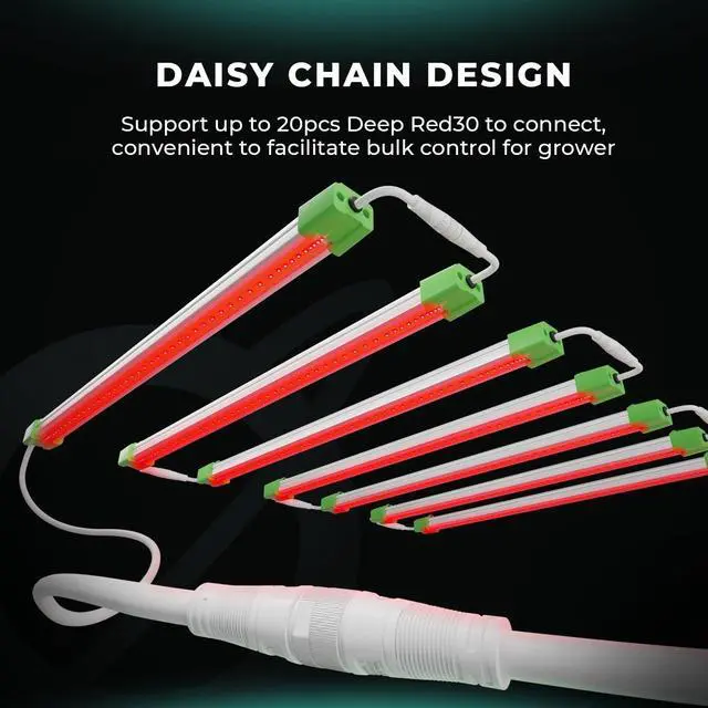 Alt view image 4 of 7 - MARS HYDRO 2024 ADLITE Red30 30W Red Led Grow Lights Bars for Indoor Plants Full Spectrum 3x2 FT Coverage Grow Light Strip