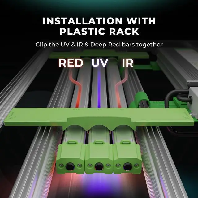 Alt view image 5 of 7 - MARS HYDRO 2024 ADLITE Red30 30W Red Led Grow Lights Bars for Indoor Plants Full Spectrum 3x2 FT Coverage Grow Light Strip