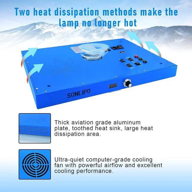 Alt view image 5 of 6 - 240W LED Grow Light, 4x4 ft Coverage, Dimmable Full Spectrum,Timers,Daisy Chain Veg & Bloom Plant Growing Lamps for Indoor Growing Hydroponic Sunrise Sunset Grow Lights,High Yield PPFD