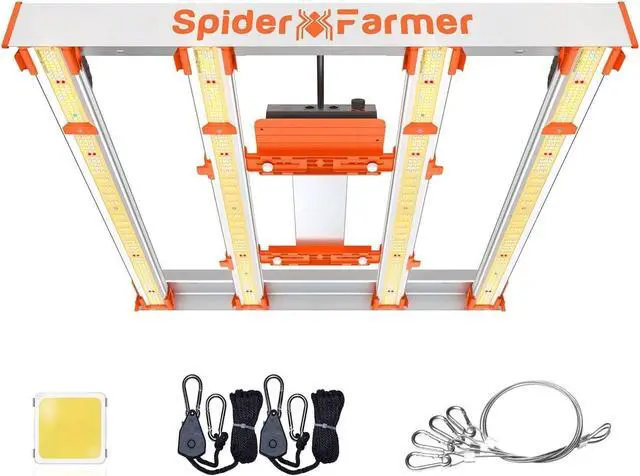 Main image of Spider Farmer 2024 G3000 Cost-Effective LED Grow Lights 300W 3x3ft Coverage Full Spectrum Dimmable Bar Style Growing Lamp for Indoor Plants