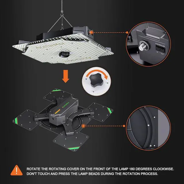 Alt view image 5 of 7 - ACE-500 LED Grow Light, Black