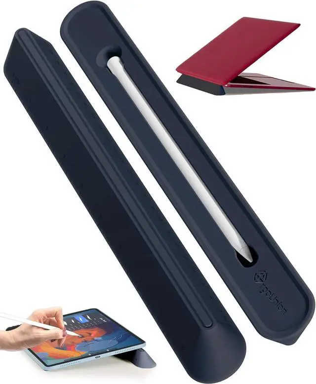 Main image of 3 in 1 Silicone Laptop Stand Keyboard Riser for Ergonomic Typing/Reading Portable Laptop Cooling Stand for Home Office School and Travel Oval Base Midnight