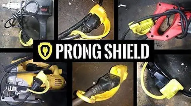 Alt view image 7 of 7 - Prong Shield Outdoor Plug Cover | Weatherproof Extension Cord Plug Cover for Outside | Extension Cord Construction Equipment | Extension Cord End Cover 3-Prong End Cover (5, Black)