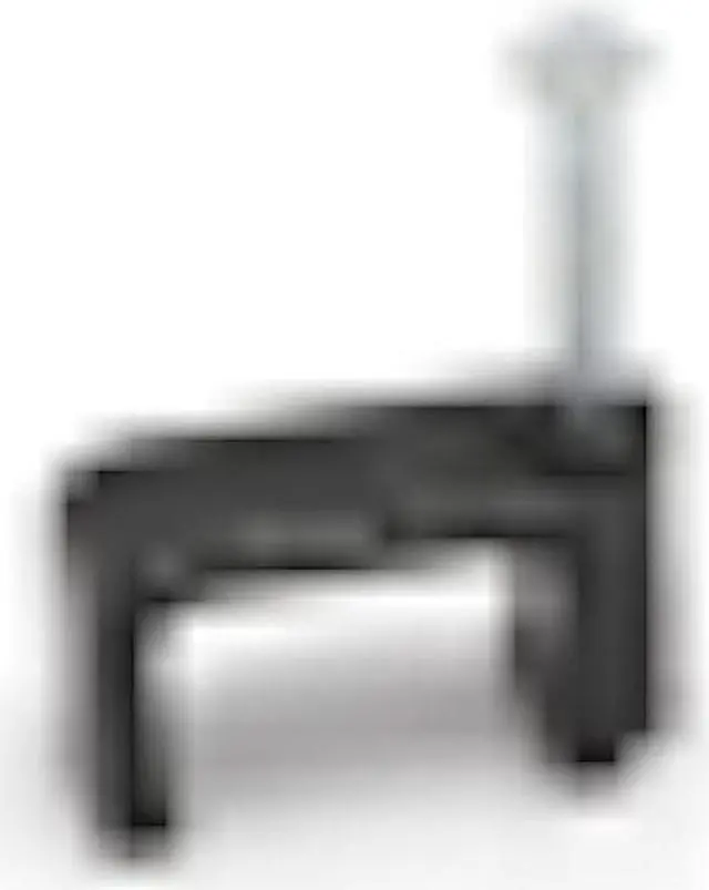 Alt view image 3 of 7 - THE CIMPLE CO - Dual, Twin, or Siamese Coaxial Cable Clips, Cat6, Electrical Wire Cable Clip, 1/2 in Nail Clip and Fastener, Black (100 Pieces per Bag)