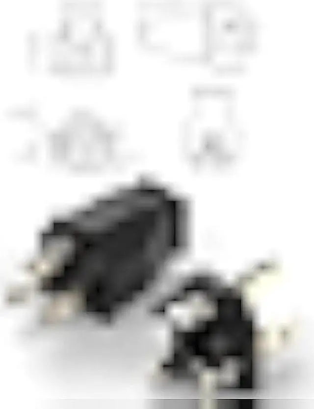 Alt view image 2 of 7 - Straight Blade Plug, Extension Cord Ends ,Male Female Replacement Plug,3Wire Male Plug and Female Connector Straight Blade Plug , 15 Amp 125 Volt,Black (10 Pack)