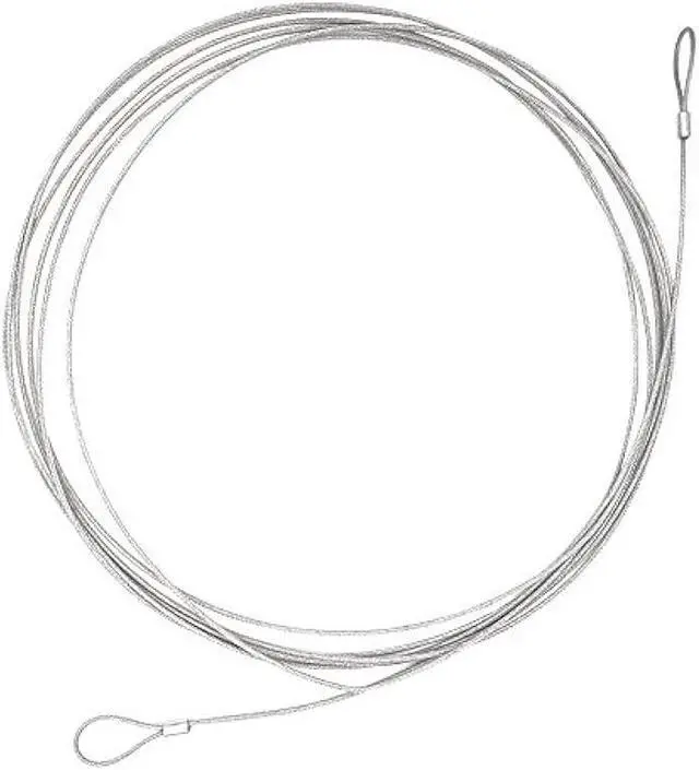 Main image of 16.5Ft Security Safety Cable Luggage Lock Safety Cable Wire with Braided Steel Coated Double Loop by Ovener